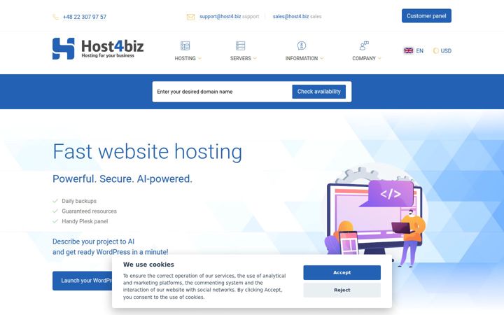 Screenshot of host4.biz