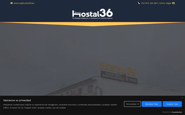Screenshot of hostal36.es