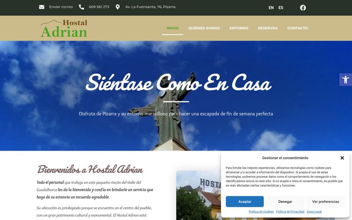 Screenshot of hostaladrian.com