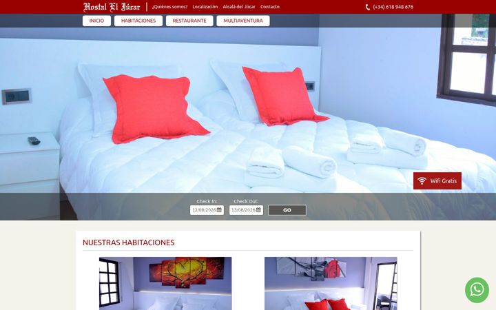 Screenshot of hostaleljucar.es