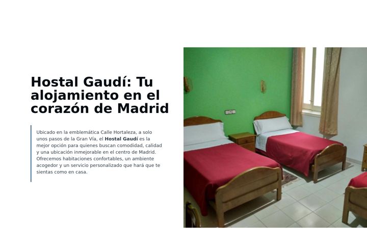 Screenshot of hostalgaudi.net