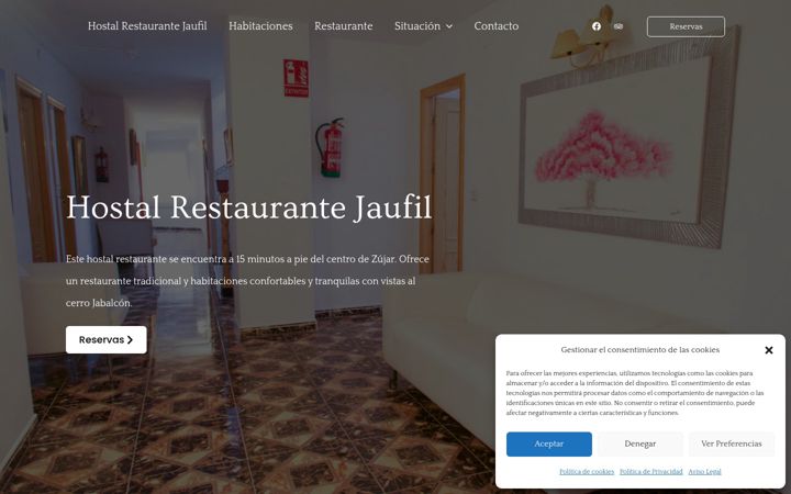 Screenshot of hostaljaufil.com