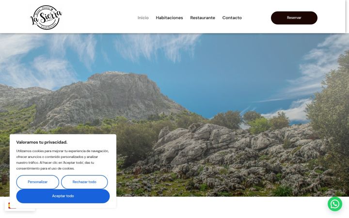 Screenshot of hostallasierra.es