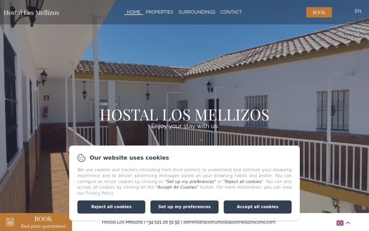 Screenshot of hostallosmellizosconil.com