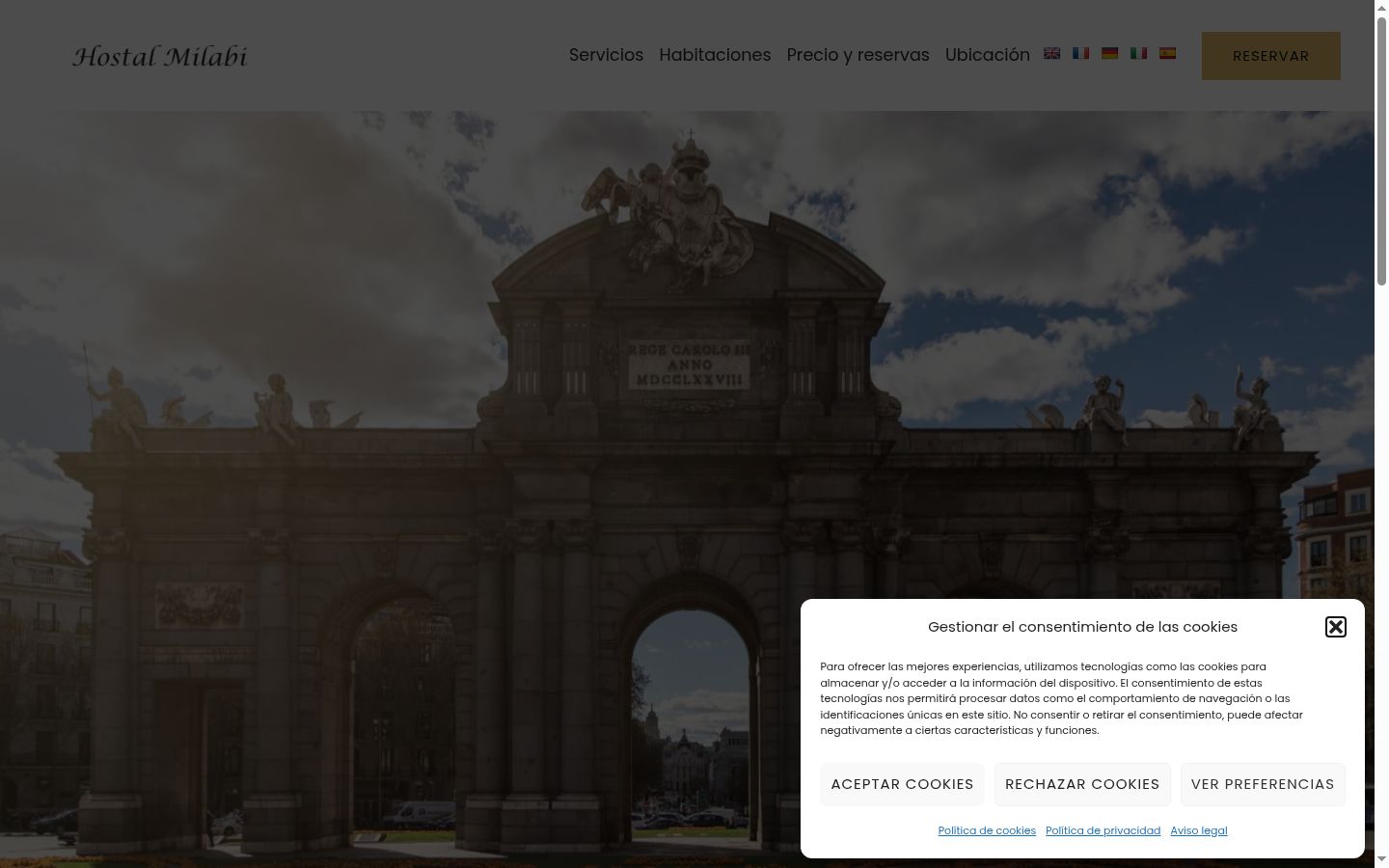 Screenshot tal-banner tal-kunsens muri qabel kwalunkwe interazzjoni