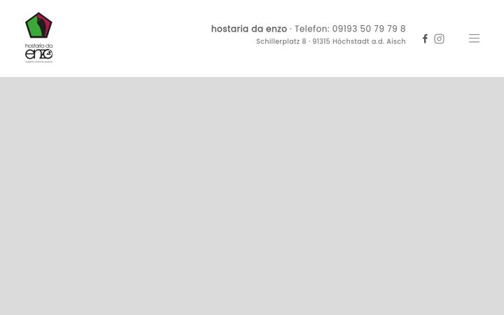 Screenshot of hostaria-da-enzo.de