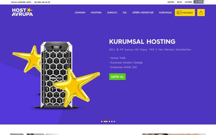 Screenshot of hostavrupa.net