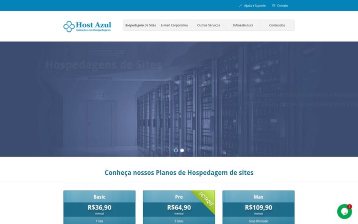 Screenshot of hostazul.com.br