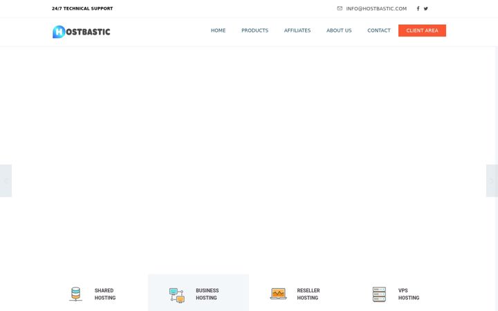 Screenshot of hostbastic.com