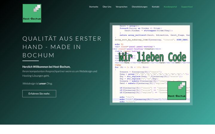 Screenshot of hostbochum.de