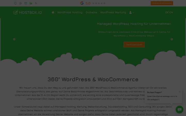 Screenshot of hostbox.io