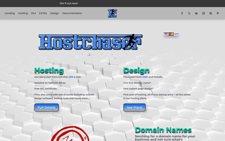 Screenshot of hostchaser.com