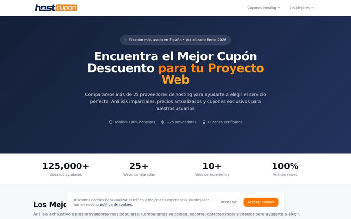 Screenshot of hostcupon.com