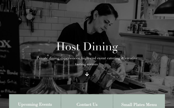 Screenshot ta' hostdining.co.uk