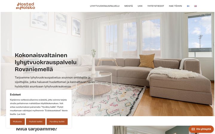 Screenshot of hostedbyhoisko.com