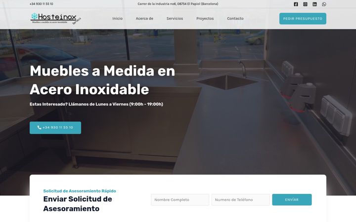 Screenshot of hosteinox.es