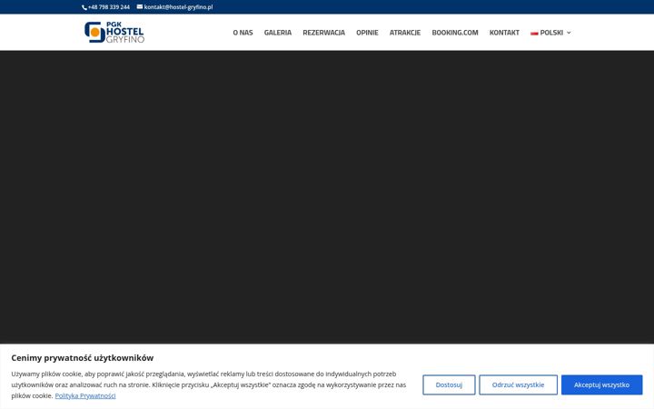 Screenshot of hostel-gryfino.pl