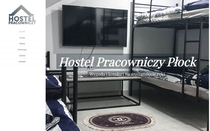 Screenshot of hostel-plock.pl