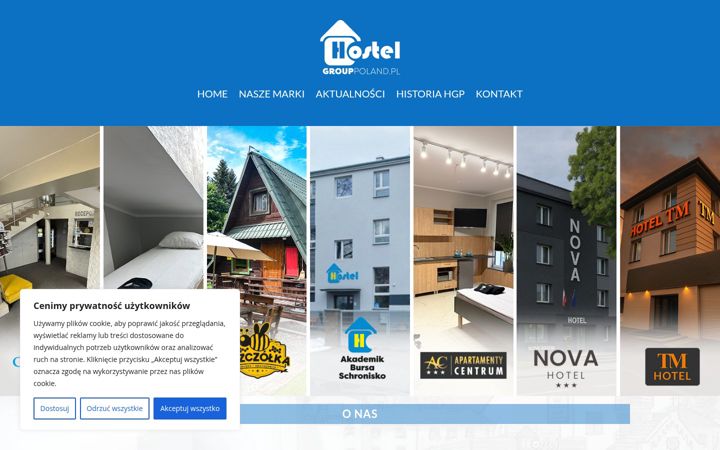 Screenshot of hostelgrouppoland.pl