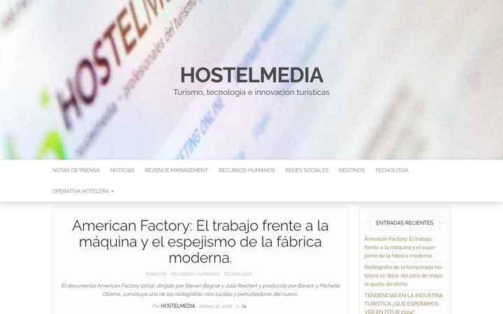 Screenshot of hostelmedia.com