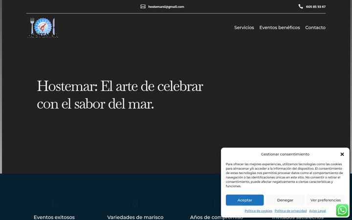 Screenshot of hostemar.com