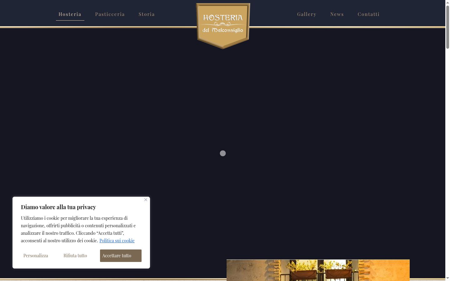Screenshot des Einwilligungsbanners vor jeglicher Interaktion