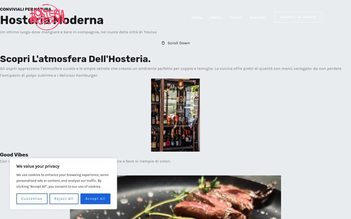 Screenshot of hosteriamodernatv.it