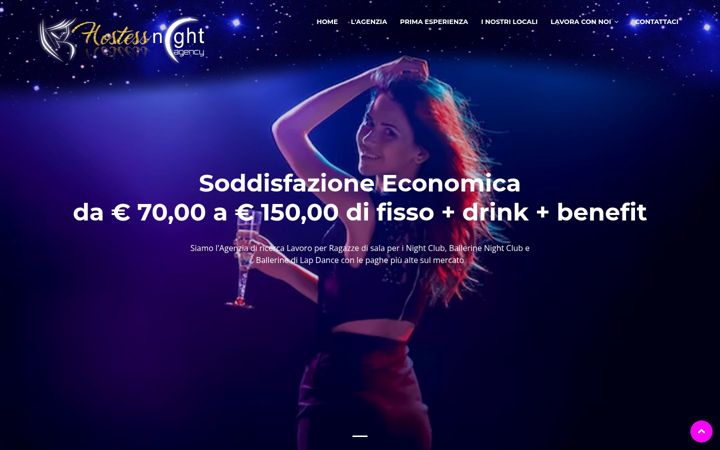 Screenshot of hostessnight.it