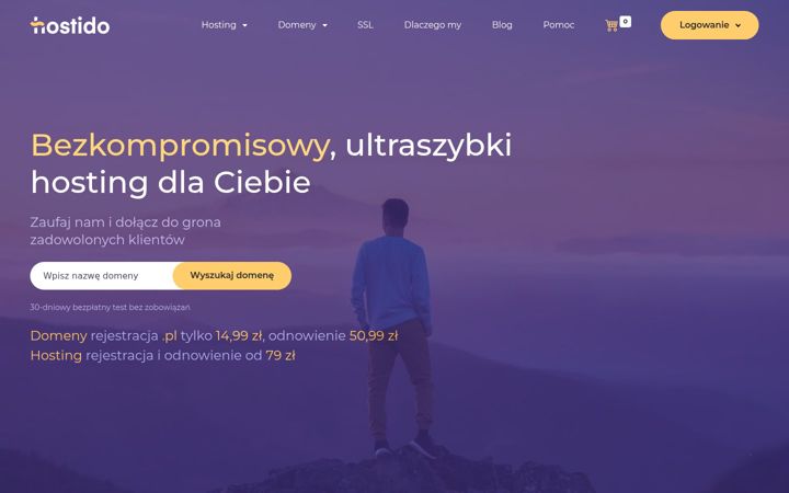 Screenshot of hostido.pl