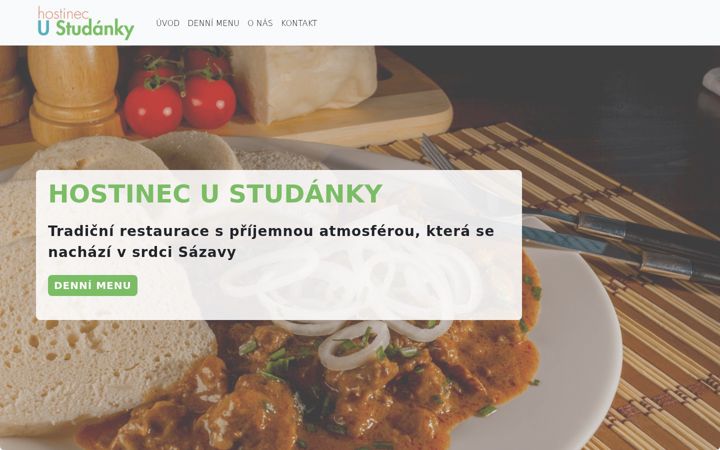 Screenshot of hostinecustudanky.cz