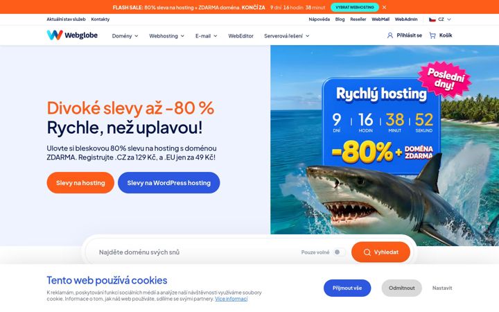 Screenshot of hosting-zdarma.net