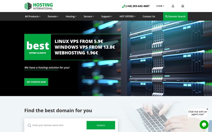 Screenshot of hosting.international
