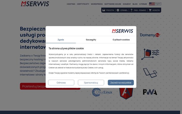 Screenshot of hosting24.pl