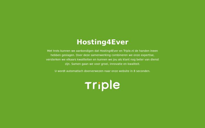 Screenshot of hosting4ever.nl