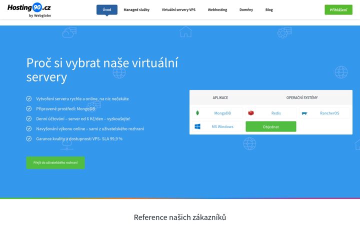 Screenshot of hosting90.cz