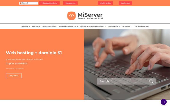 Screenshot of hostingcolor.com