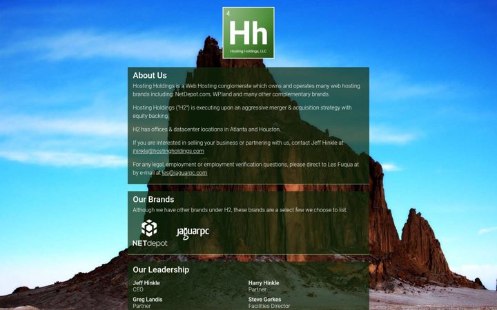 Screenshot of hostingholdings.com