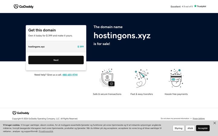 Screenshot of hostingons.xyz