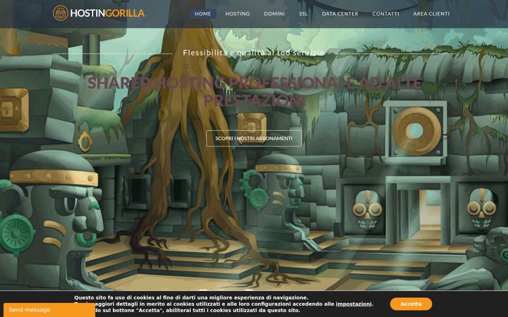 Screenshot of hostingorilla.com
