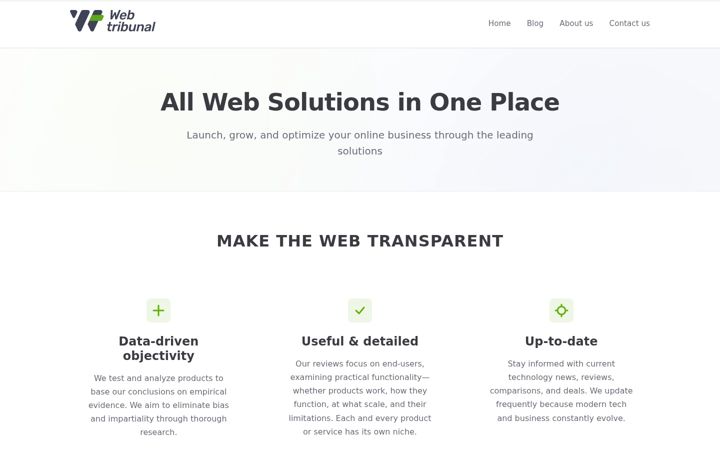 Screenshot of hostingtribunal.com