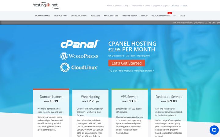 Screenshot of hostinguk.net