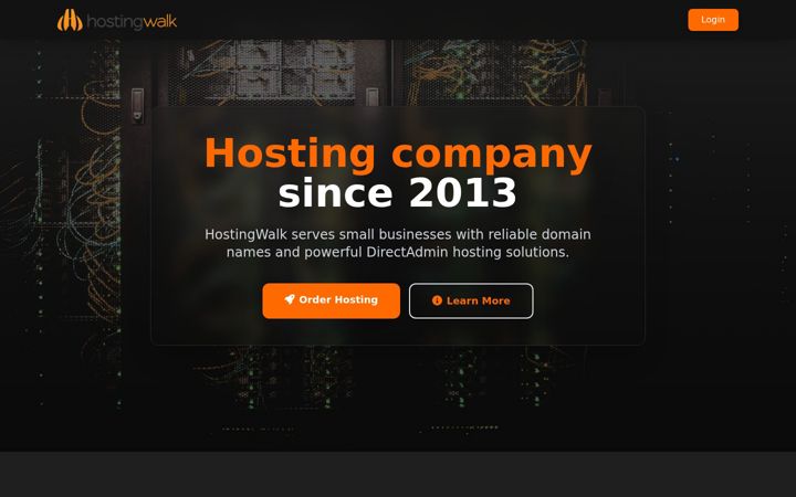Screenshot of hostingwalk.com