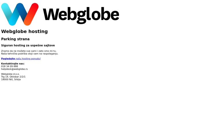 Screenshot of hostingweb.rs
