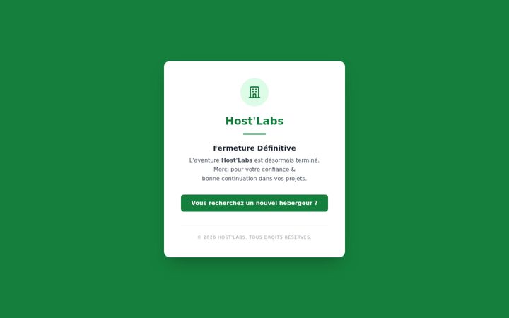 Screenshot of hostlabs.fr