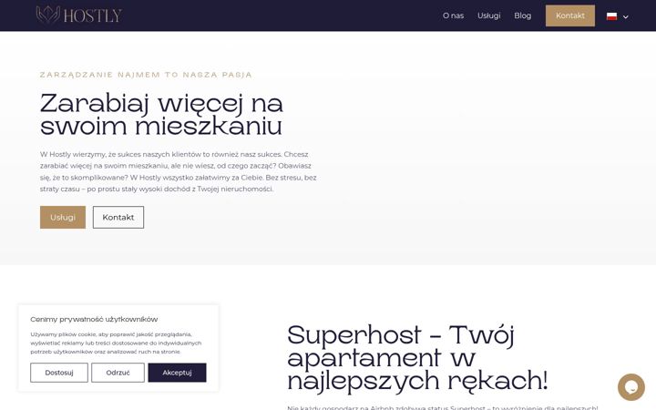 Screenshot of hostly-cracow.com