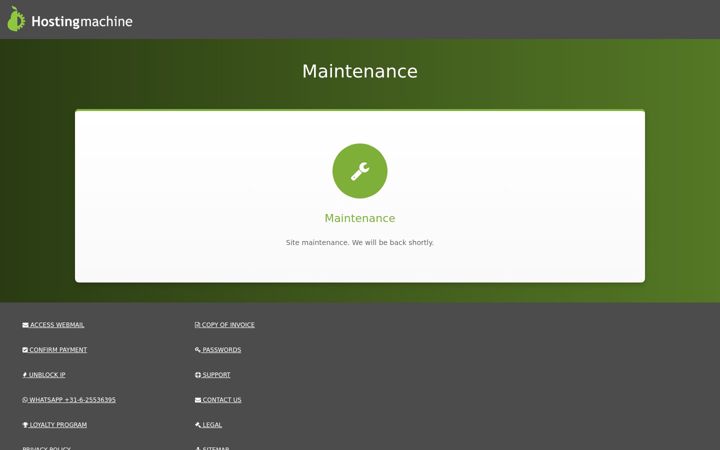 Screenshot of hostmach.co.uk