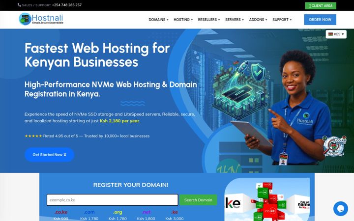 Screenshot of hostnali.net