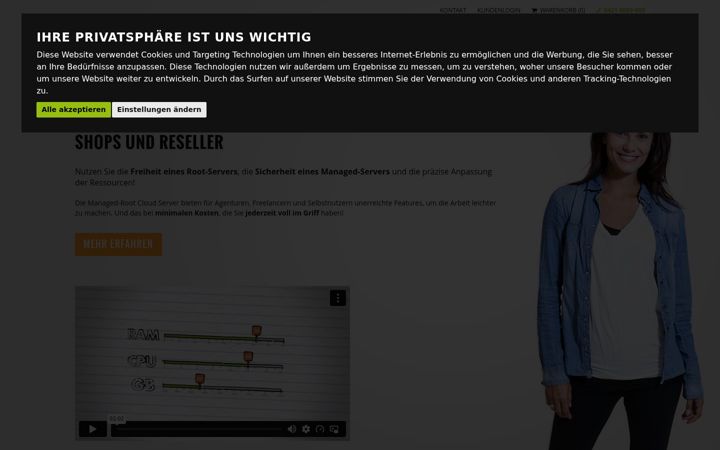 Screenshot of hostnet.de