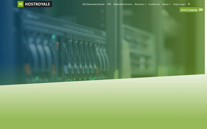 Screenshot of hostroyale.com