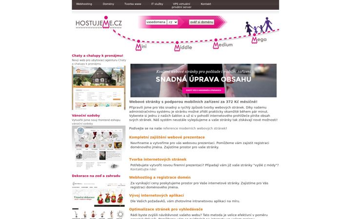 Screenshot of hostujeme.cz